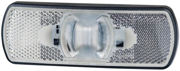LAMPA OBRYSOWA LED Z ODBLASKIEM BIAŁA