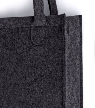 Torebka miejska typ shopper Bertoni City Antracyt - ze wzorem Libera