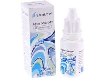 Krople nawilżające do oczu Horien Aqua Comfort 15 ml i miękkich soczewek