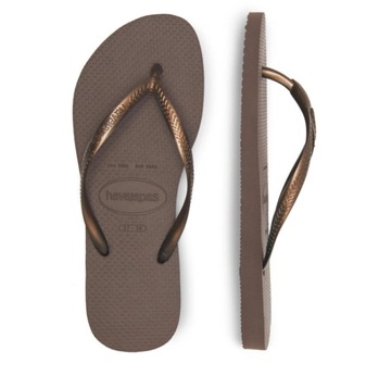 A9D201 BRĄZOWE JAPONKI HAVAIANAS 35-36