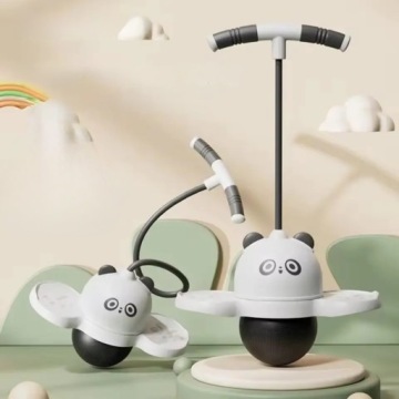 Стрибунець для дітей панда POGO JUMPER світний турнік рівновага JUMPING BALL