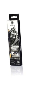 OŁÓWEK DO NAUKI SZKICOWANIA 6B ARTEA (12SZT) ASTRA