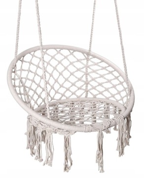 FOTEL WISZĄCY HUŚTAWKA OGRODOWA BOCIANIE GNIAZDO BOHO DO DOMU OGRODU TOGO
