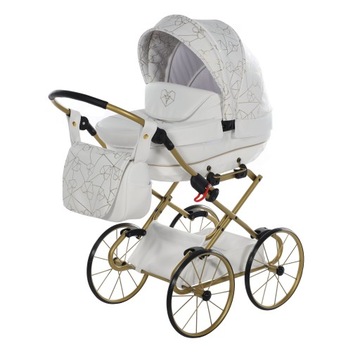 Wózek dla lalek Tako HEART mini 01 biały 3-8 lat