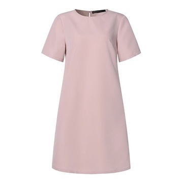 Summer Fashion Short Sleeve Solid Dress ZANZEA Wom