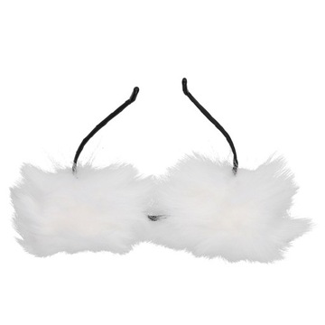 Кошачьи уши из искусственного меха с повязкой на голову