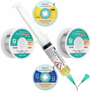 ЛОВУШКА ДЛЯ ПАЙКИ 2 шт + МОСТИК ДЛЯ ОЛСТИНЫ 2 шт + AMTECH 223-UV ФЛЮС 10г