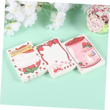 3 Zestawy Stacjonarna Studencka Notatka Mała Naklejka Na Notatki Mały Notat