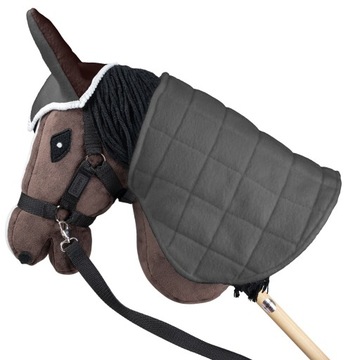 Двусторонний коврик Skippi и наушники для Hobby Horse - серо-коричневый, конский