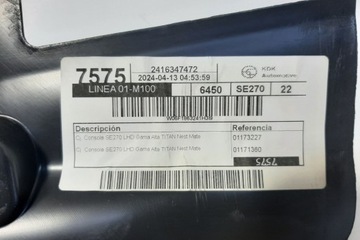 KONZOLA KOKPIT SEAT ARONA (KJ7) 6F1863241H 1.0L GASOLINE 85KW 2024