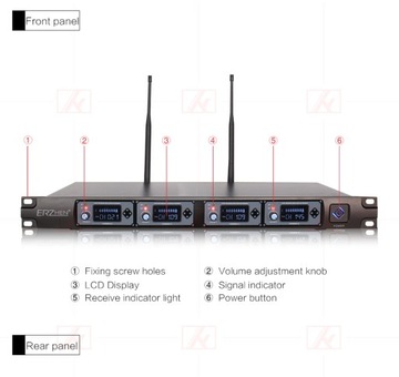 Горячие беспроводные системы с ручным микрофоном, канал UHF4