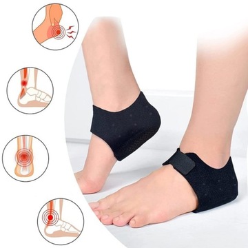 PODPIĘTKI ŻELOWE WKŁADKI NA OSTROGI PIĘTOWE AMORTYZUJĄCE BOLĄCE PIĘTY 2 szt