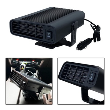 Nagrzewnica samochodowa Przenośna nagrzewnica samochodowa 12V Czarny
