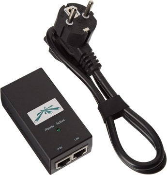 Ubiquiti Zasilacz aktywny PoE 15V 0.8A Adapter sieciowy Poe + kabel