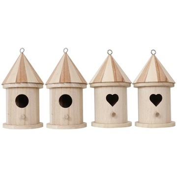 Домик для маленьких птиц Деревянная кормушка для птиц Декор для птиц