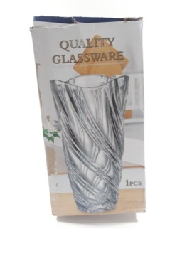 ВОЛНА СТЕКЛЯННАЯ ВАЗА Рассеивающий свет, 24 см