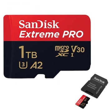 Новая карта microSD SanDisk Extreme Pro емкостью 1 ТБ, 200 МБ/с.