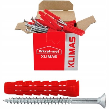 Kołki uniwersalne Wkręt-Met SFXP-08040050 8 x 50 mm 100 szt.