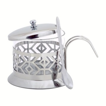 СТАЛЬНАЯ САХАРНИЦА с ЛОЖКОЙ САХАРНИЦА 200 мл