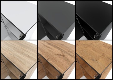 КОМОД 140 СМ СЕРЫЙ ДУБ WOTAN LOFT 4 ДВЕРИ