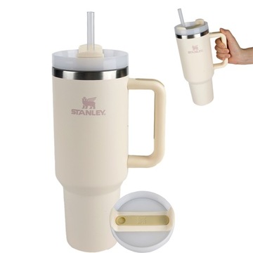 STANLEY ICEFLOW KUBEK TERMICZNY 40OZ NA KAWĘ HERBATĘ DO SAMOCHODU ZE SŁOMĄ