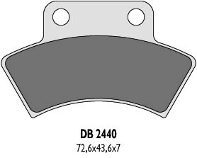 DELTA BRAKING KLOCKI HAMULCOWE KH232 QUADZILLA, POLARIS TYŁ - ZASTĘPUJĄ DB2