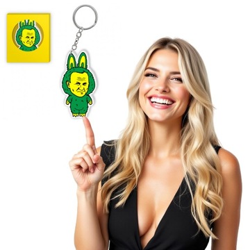 BRELOK breloczek LAPAPA jak BUBU papież 2137 zielony maskotka PREZENT