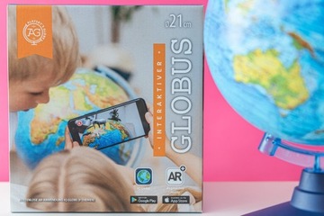 ИНТЕРАКТИВНЫЙ ГЛОБУС С ПРИЛОЖЕНИЕМ ALAYSYS 21 см PL