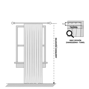 Шторы 140x270 пудра VIVA лента