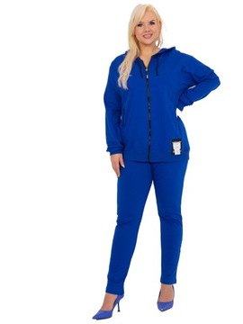 BLUZA damska SPODNIE DRESOWE komplet PLUS SIZE dwuczęściowy