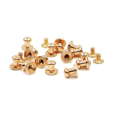 6*8 мм 100 комплектов заклепок с металлическими винтами на задней стороне пятен для изделий из кожи