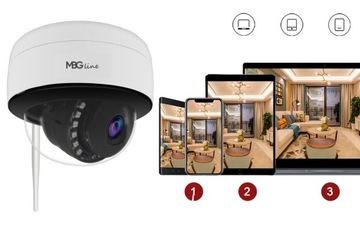 H265 P2P Уличная IP-камера Full HD WIFI КУПОЛЬНАЯ