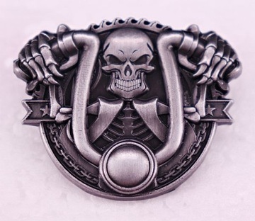 Chopper skull kierownica odznaka pinsy przypinka