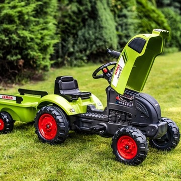 ТРАКТОР С ПЕДАЛАМИ ПРИЦЕП HUGE CLAAS ТРАКТОРНЫЕ КОЛЕСНЫЕ КОЛЕСЫ 2+ FALK