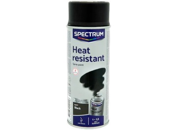 Spectrum Farba w sprayu żaroodporna czarna 800°C
