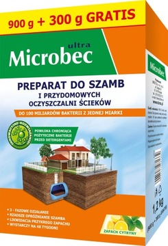 Microbec ultra preparat do szamb i przydomowych oczyszczalni 1,2 kg