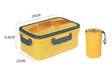 КОНТЕЙНЕР ДЛЯ ЛАНЧ-ЗАВТРАКА 1500мл КРУЖКА 300мл