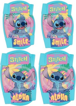 4x Ochraniacze kolana łokcie kask sport dziecka 52-56 cm rękawiczki Stitch
