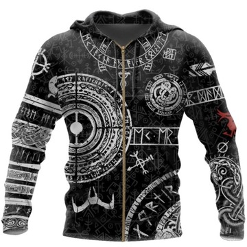 Bluza wikinga z kapturem ODIN wikingowie M