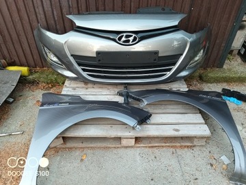 Hyundai I20 12-15 LIFT zderzak kompletny chromy led