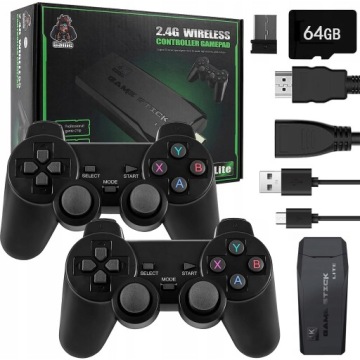 РЕТРО ТВ-КОНСОЛЬ ТВ-ИГРЫ HDMI 20000 ИГРЫ +2 ПЛОЩАДА + КАРТА ПАМЯТИ 64ГБ