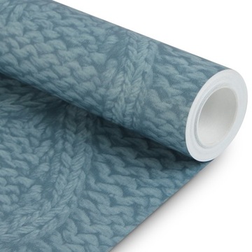 Tapeta na Ścianę niebieska SWETER dekor nowoczesna
