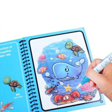 ВОЛШЕБНАЯ ВОДНАЯ РАСКРАСКА С ВОДНОЙ РУЧКОЙ