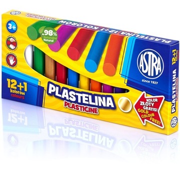 Astra PLASTELINA 12+1 Kolorów POLSKI produkt