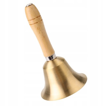 КОЛОКОЛЬЧИК САНТЫ РУЧНОЙ ЛАТУННЫЙ ШКОЛЬНЫЙ ЗВОНОК