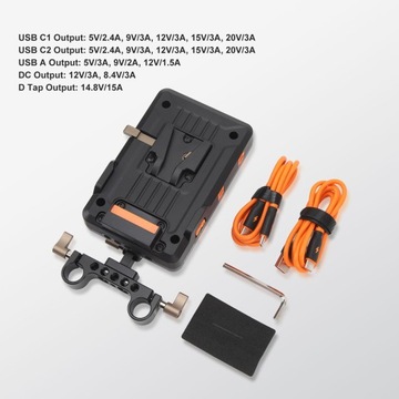 VM VP1 KIT2 V Mount Płytka baterii Rozdzielacz