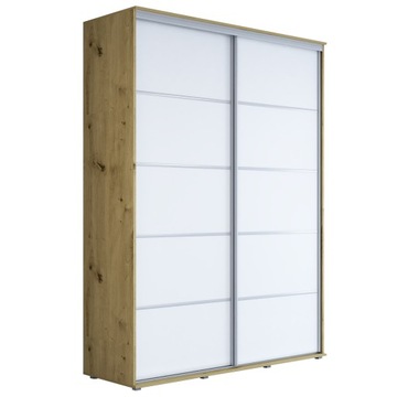 Szafa przesuwna MAJA PLUS 120 x 242 x 61 cm pojemna KP-Meble