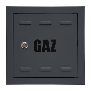 DRZWICZKI GAZOWE GRAFIT MAT 25x25