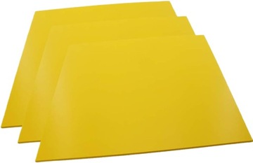 PCW zółta SPIENIONE PCV reklamy 3mm 50x50cm Płyta