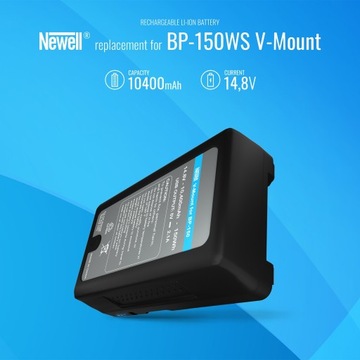 АККУМУЛЯТОР NEWELL BP-150WS КРЕПЛЕНИЕ V-LOCK SONY RED